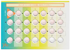 ヤーズ配合錠のシート
